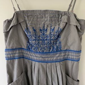 ANTHROPOLOGIE Floreat sz 6 strap or strapless dres